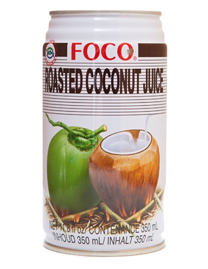Acqua e polpa di cocco arrostito Foco 350 ml.